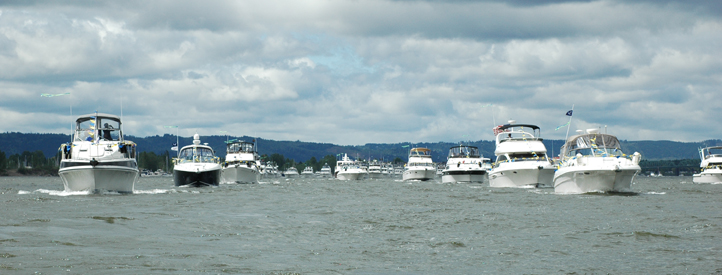 Columbia River Yacht Club, Opening Day, Yachting